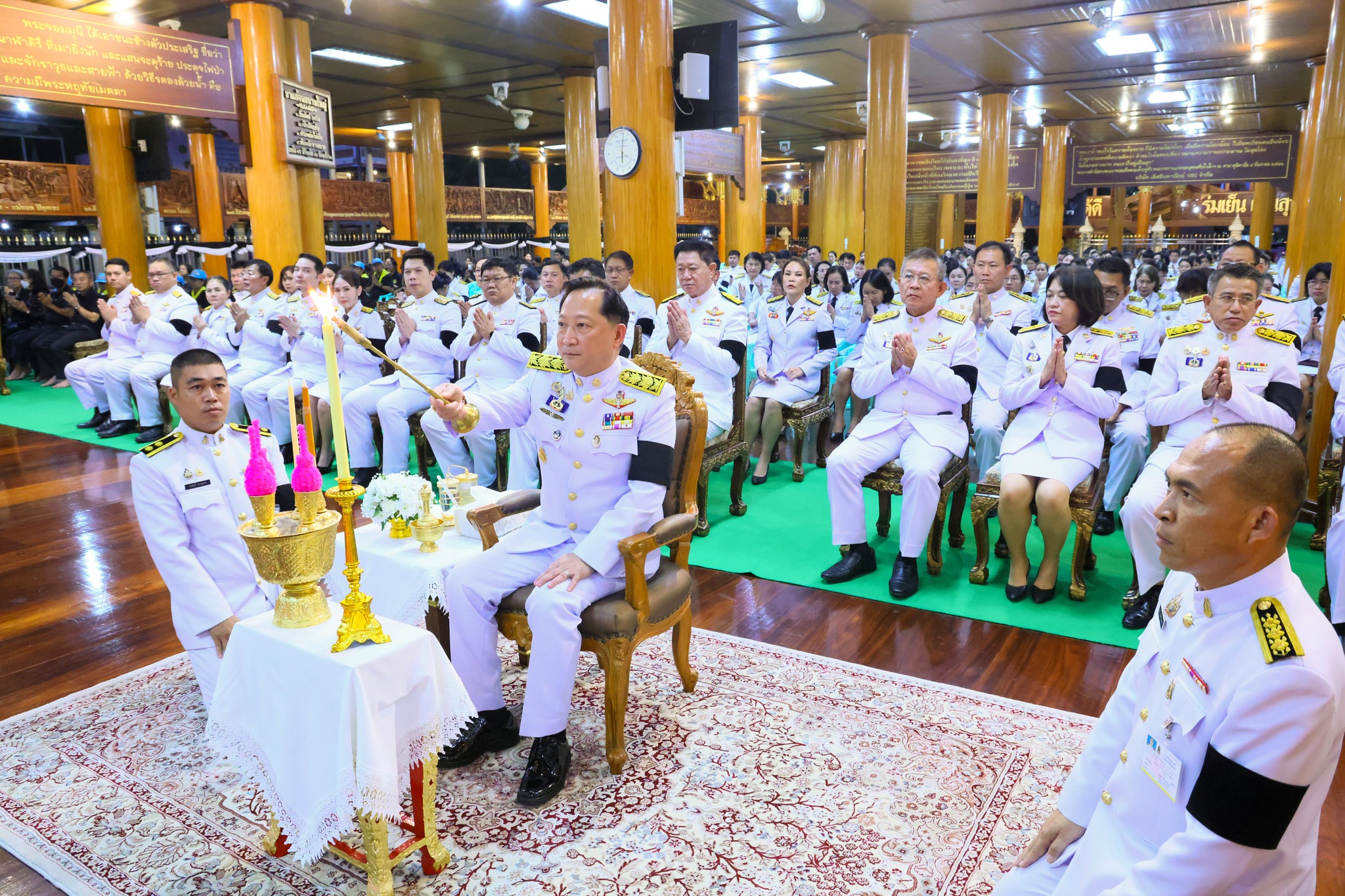 จังหวัดระยองจัดพิธีบำเพ็ญกุศลปัณรสมวาร 15 วัน ถวายเป็นพระราชกุศลแด่ &ldquo;สมเด็จพระพันปีหลวง&rdquo;